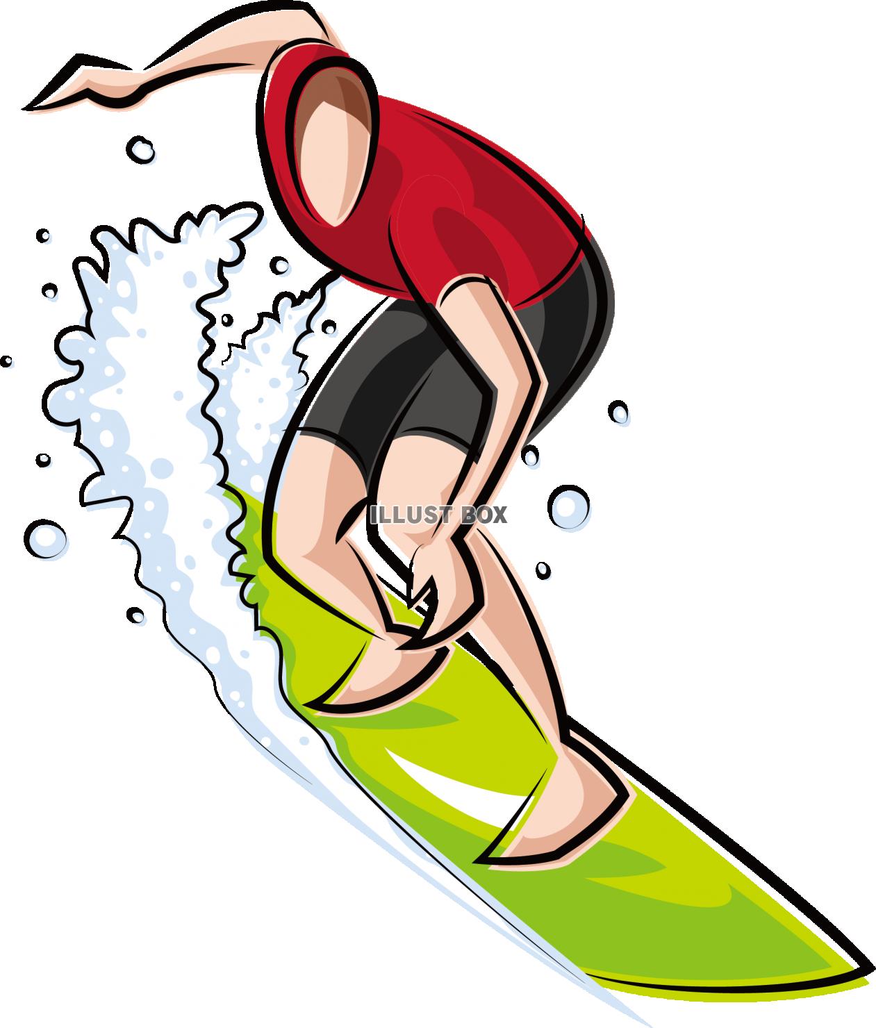 無料イラスト スポーツ オリンピック競技 サーフィン