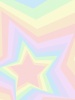 カラフルな星型のジオメトリック背景4[虹色]