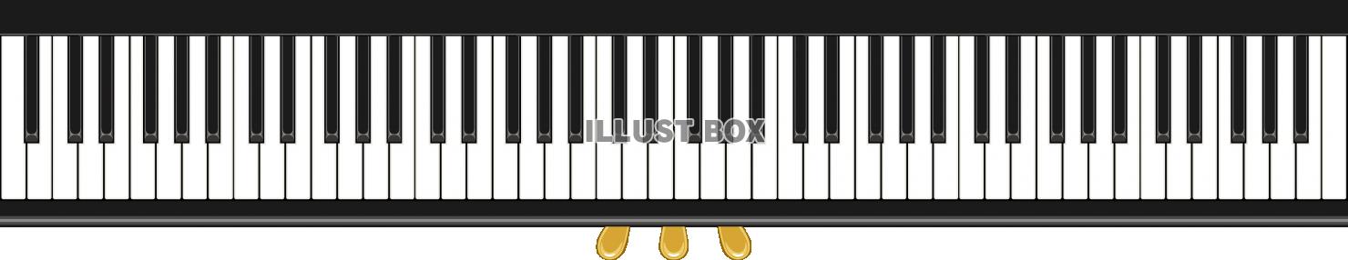 無料イラスト ピアノ 鍵盤 キーボード ペダル