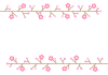 シンプルな桜の花フレーム