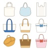 バックセット(トートバッグ、マイバッグ、エコバック、ショッピングバッグ、買い物袋