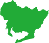 愛知県の地図（緑色）