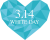 3.14  WHITE DAY  ホワイトデー・アイコン（ハートマーク）