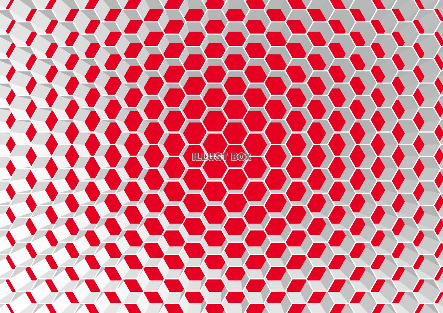 無料イラスト ハニカム 壁紙 六角形 パターン 立体