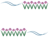 あやめのフレームイラスト