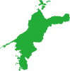 愛媛県の地図