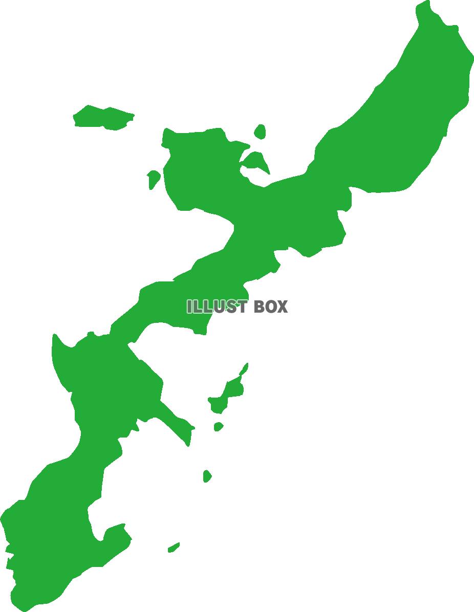 無料イラスト 沖縄県の地図