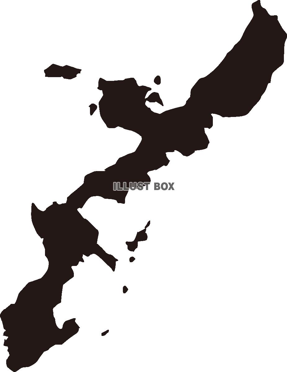 無料イラスト 沖縄県の地図
