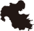 大分県の地図（シルエット）