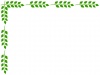 木の葉フレームシンプル飾り枠素材イラスト。ベクターもあります