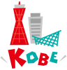 KOBE☆神戸☆イメージ　ポップロゴ・アイコン