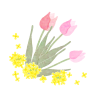 無料イラスト シンプルな草原 菜の花