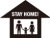 お家にいよう！ステイホーム・STAY HOMEアイコン