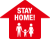 お家にいよう！ステイホーム・STAY HOMEアイコン