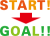 START・GOAL 英語文字