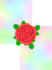 薔薇の花模様壁紙シンプル背景素材イラスト。透過PNG