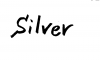 フォント素材「silver」