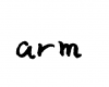 フォント素材「arm」