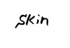 フォント素材「skin」