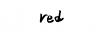 フォント素材「red」