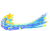 星の波の手書き風ライン