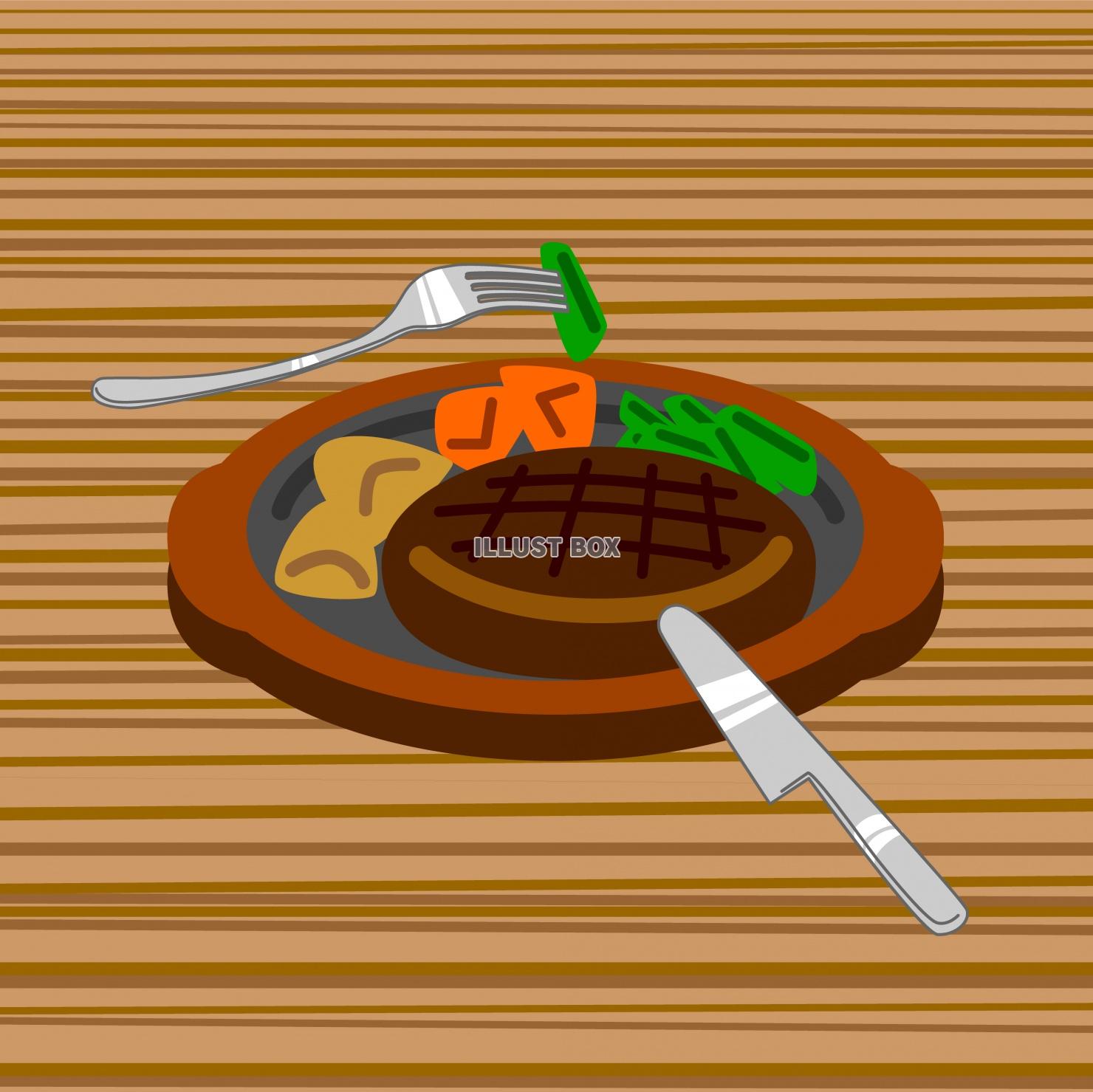 日本食麺類きつねうどんのイラスト