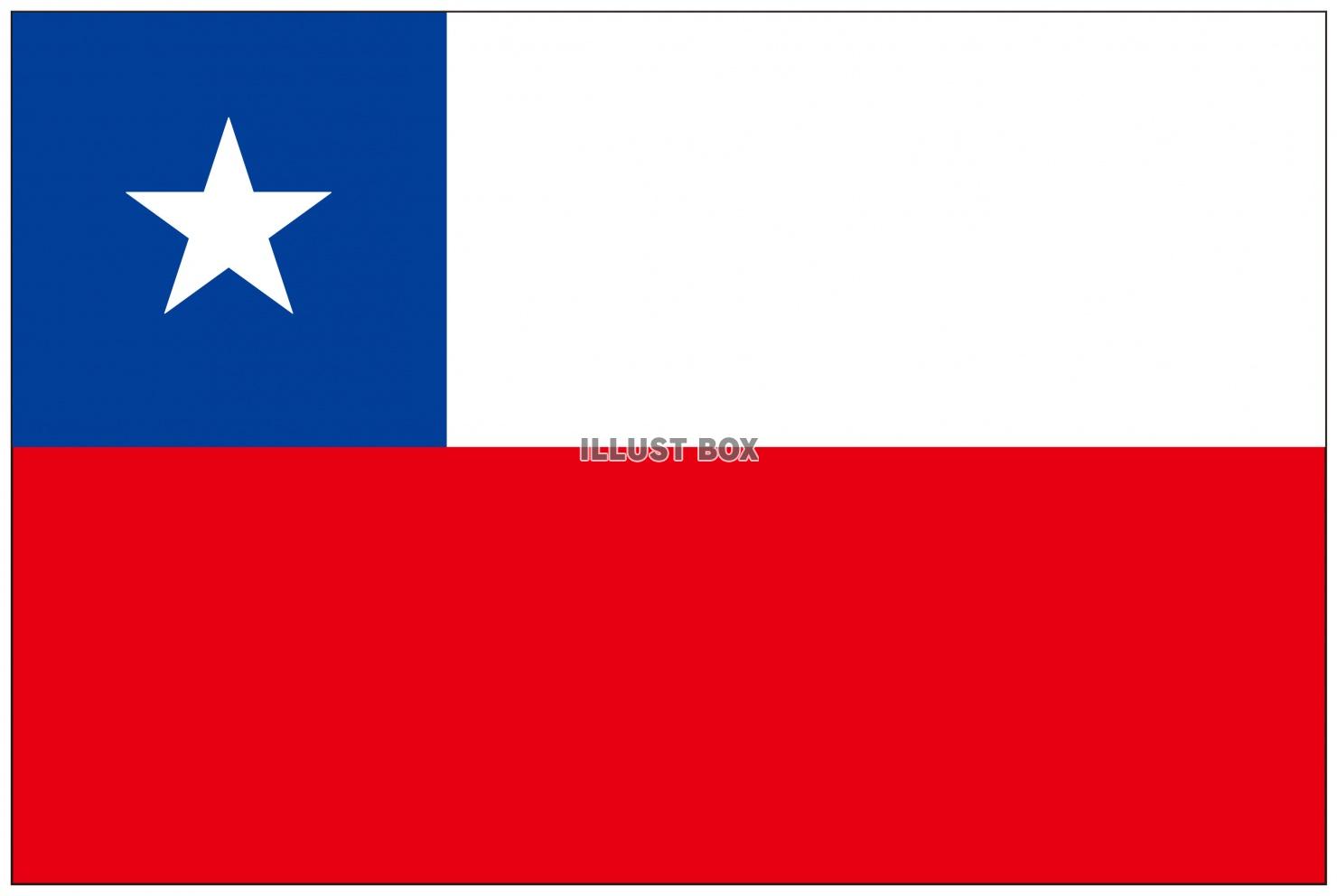無料イラスト チリの国旗