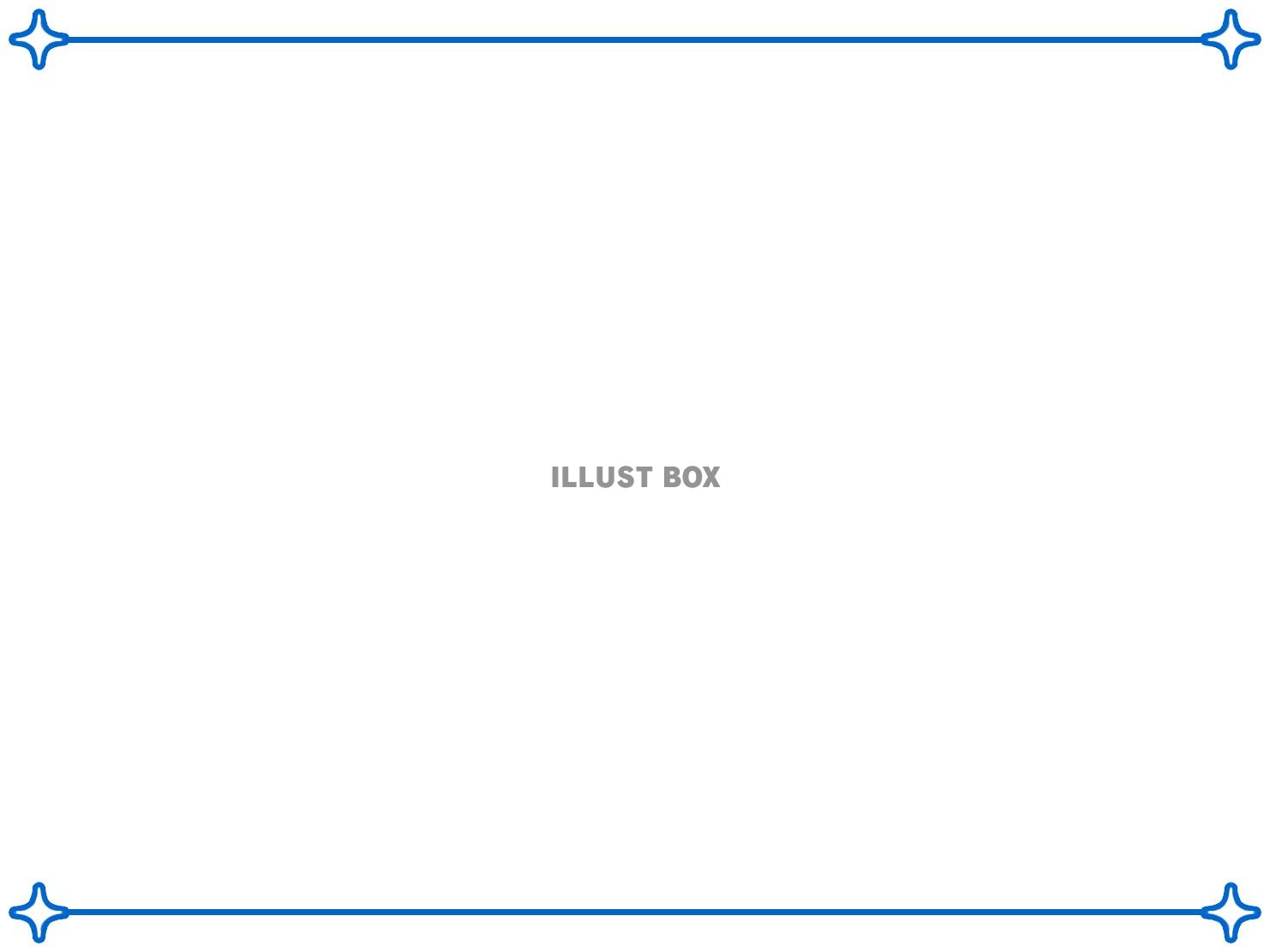 星柄フレームシンプル飾り枠素材イラスト
