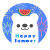 シロクマのＨａｐｐｙ Summer　透過png