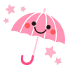 かわいい傘　透過png