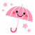 かわいい傘　透過png