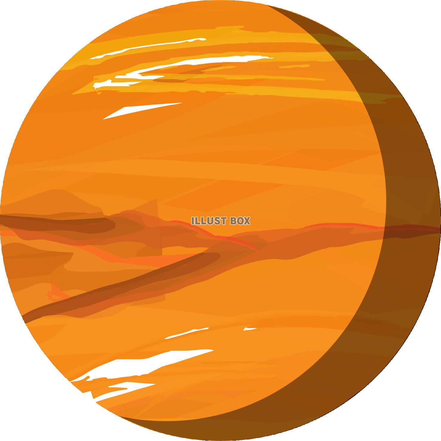無料イラスト 金星のイメージ