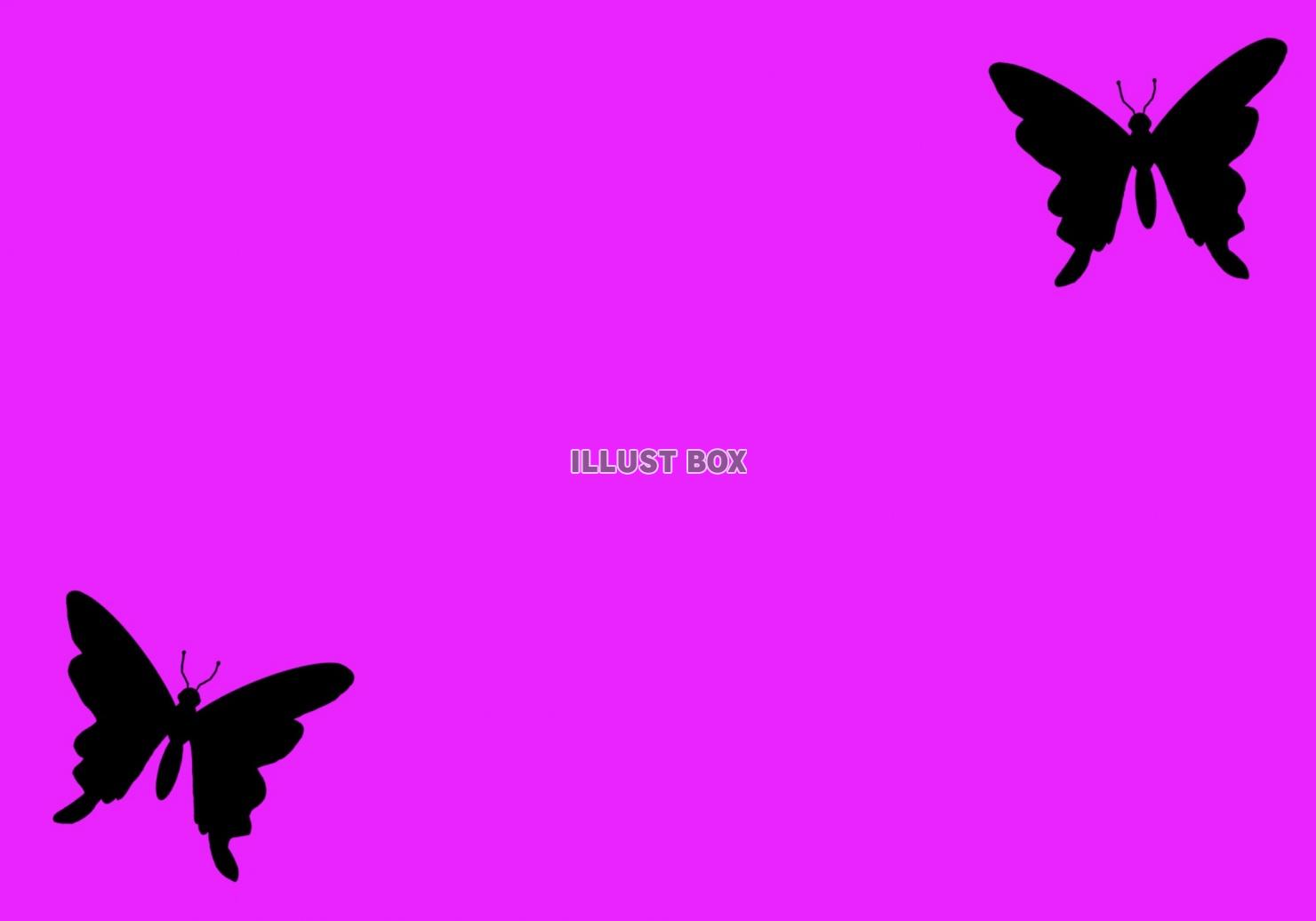 無料イラスト 蝶のデザイン 紫の背景