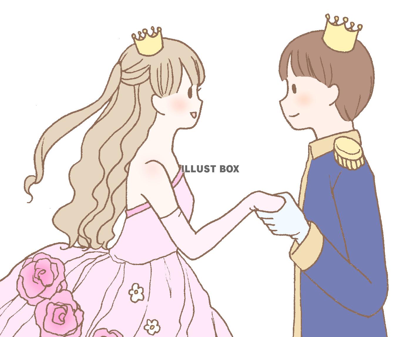 無料イラスト 王子と姫