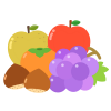 秋の果物イラスト