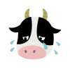 泣いてる牛さん