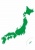 JAPAN★日本地図（県境なし）