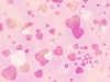 かわいいピンクハートの壁紙