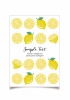 フレッシュレモンのグリーティングカードデザイン（ポストカード）