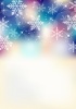 雪の結晶★冬のキラキラ背景フレーム★
