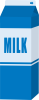 牛乳パック（青）1000ml・ 紙パック（ミルク MILK）