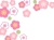 梅の花模様壁紙和風柄背景素材イラスト。透過PNG  