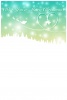 雪景色のクリスマスカード5a・縦