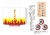 お年玉袋ポチ袋　鬼滅で有名な伝統模様　煉獄杏寿郎の＜火焔＞