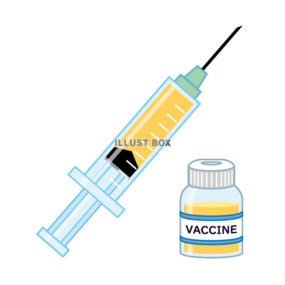 ワクチンと注射器