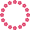 梅のリング型フレーム