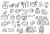 お菓子作りセット１（モノクロ）