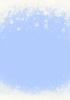 絵本風の幻想的で可愛いふわふわの雪（A4：縦）