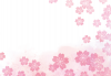 桜の花のカード　背景フレーム