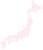 満開の桜の花で作った日本地図